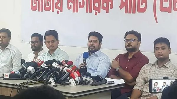 সরকার ব্যর্থ হওয়ায় জুলাই ঘোষণাপত্র প্রকাশ করবে এনসিপি: নাহিদ